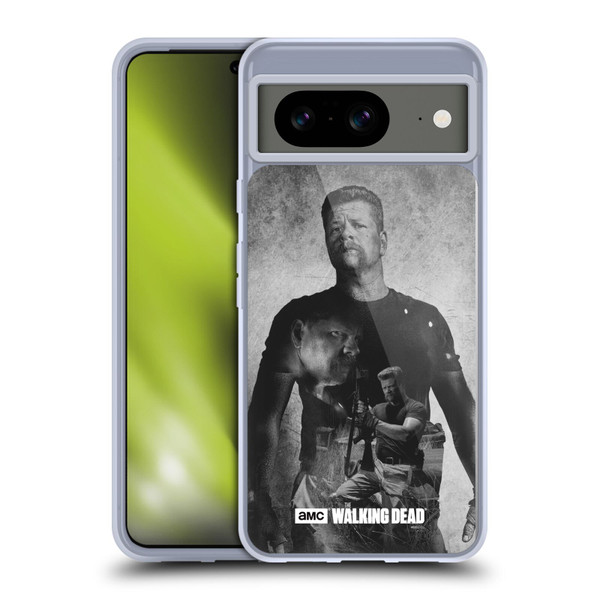 AMC The Walking Dead Double Exposure Abraham Soft Gel Case for Google Pixel 8