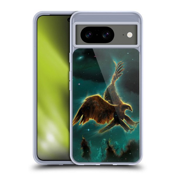 Vincent Hie Animals Eagle Galaxy Soft Gel Case for Google Pixel 8