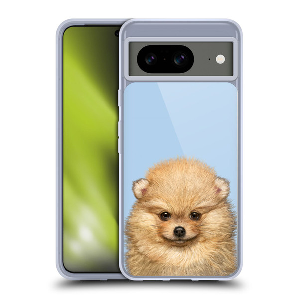 Vincent Hie Animals Pomeranian Puppy Soft Gel Case for Google Pixel 8