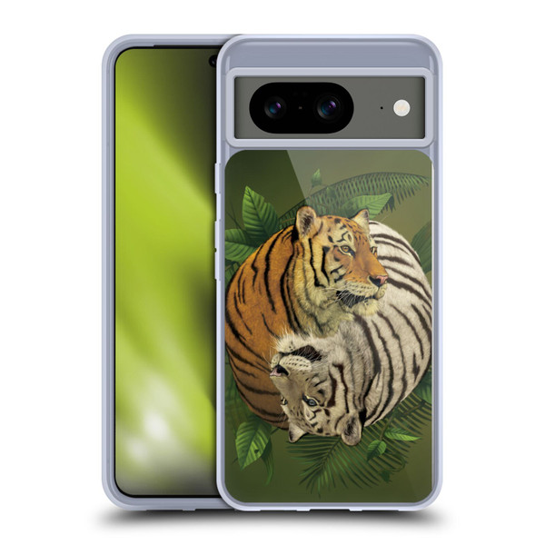 Vincent Hie Animals Tiger Yin Yang Soft Gel Case for Google Pixel 8