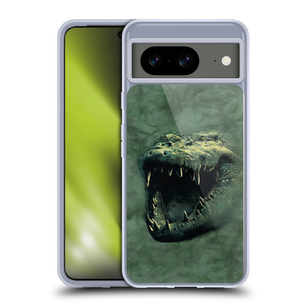 Vincent Hie Big Face Animals Alligator Soft Gel Case for Google Pixel 8