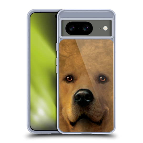 Vincent Hie Big Face Dogs Golden Retriever Soft Gel Case for Google Pixel 8