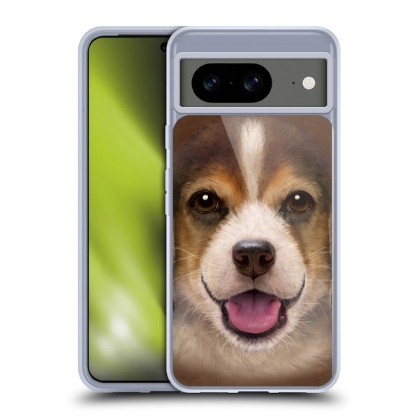 Vincent Hie Big Face Puppies Beagle Soft Gel Case for Google Pixel 8