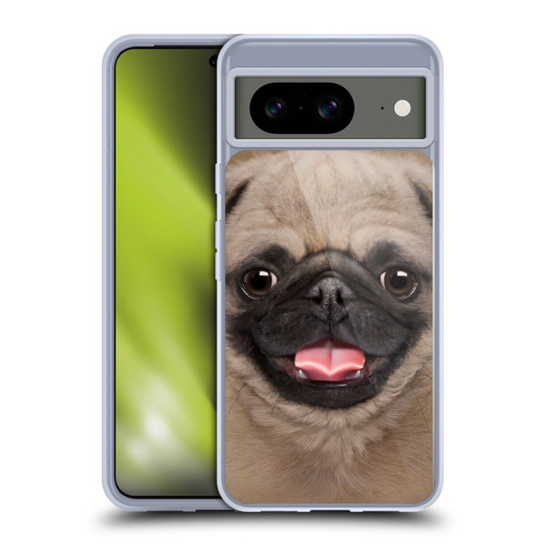Vincent Hie Big Face Puppies Pug Soft Gel Case for Google Pixel 8