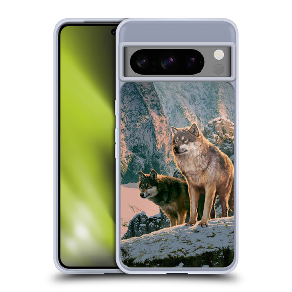 Vincent Hie Canidae Wolf Couple Soft Gel Case for Google Pixel 8 Pro