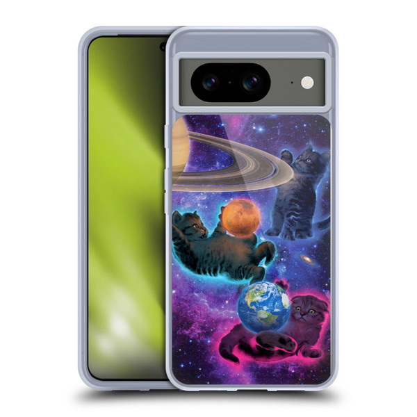 Vincent Hie Felidae Cosmic Kittens Soft Gel Case for Google Pixel 8
