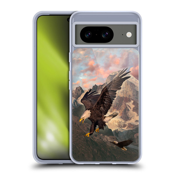 Vincent Hie Key Art Eagle Strike Soft Gel Case for Google Pixel 8