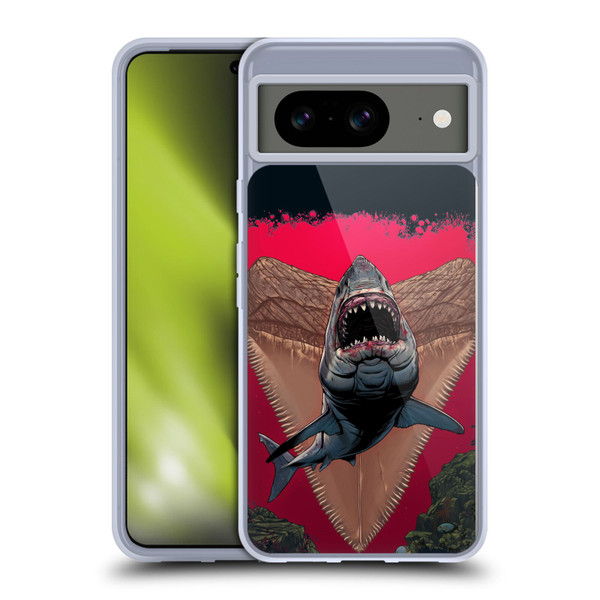 Vincent Hie Key Art Shark Soft Gel Case for Google Pixel 8