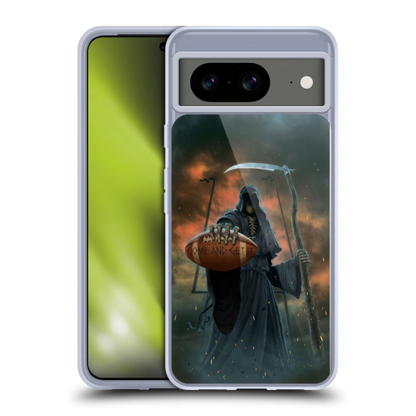 Vincent Hie Skulls Come And Get It Soft Gel Case for Google Pixel 8