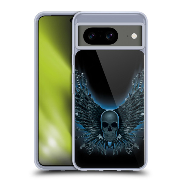 Vincent Hie Skulls Strings Soft Gel Case for Google Pixel 8