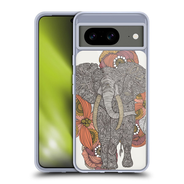 Valentina Animals And Floral Elephant Soft Gel Case for Google Pixel 8