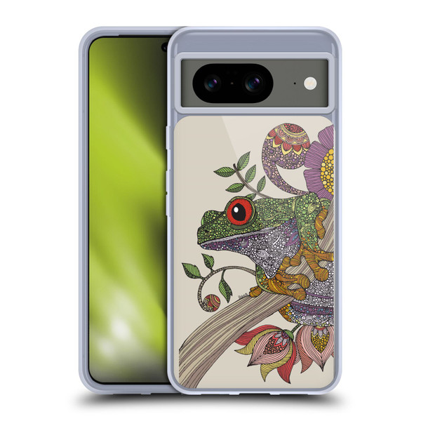 Valentina Animals And Floral Frog Soft Gel Case for Google Pixel 8
