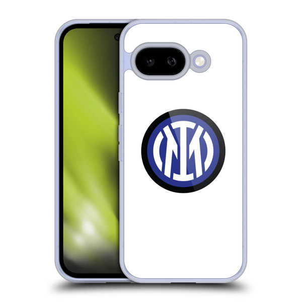 Fc Internazionale Milano Badge Logo On White Soft Gel Case for Google Pixel 9A