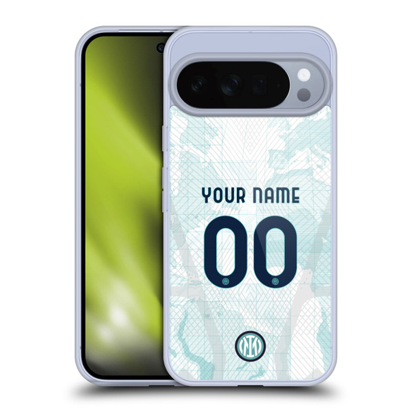 Custom Customised Personalised Inter Milan 2022/23 Crest Kit Away Soft Gel Case for Google Pixel 10 Pro XL
