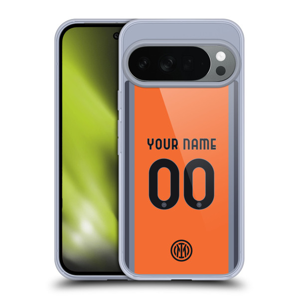 Custom Customised Personalised Inter Milan 2023/24 Kit Third Soft Gel Case for Google Pixel 10