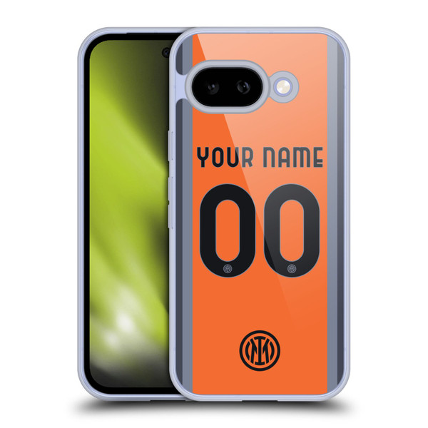 Custom Customised Personalised Inter Milan 2023/24 Kit Third Soft Gel Case for Google Pixel 9A