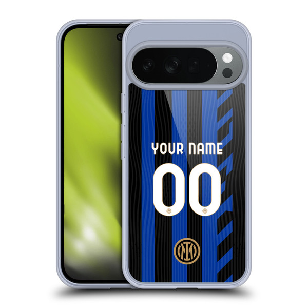 Custom Customised Personalised Inter Milan 2024/25 Kit Home Soft Gel Case for Google Pixel 10