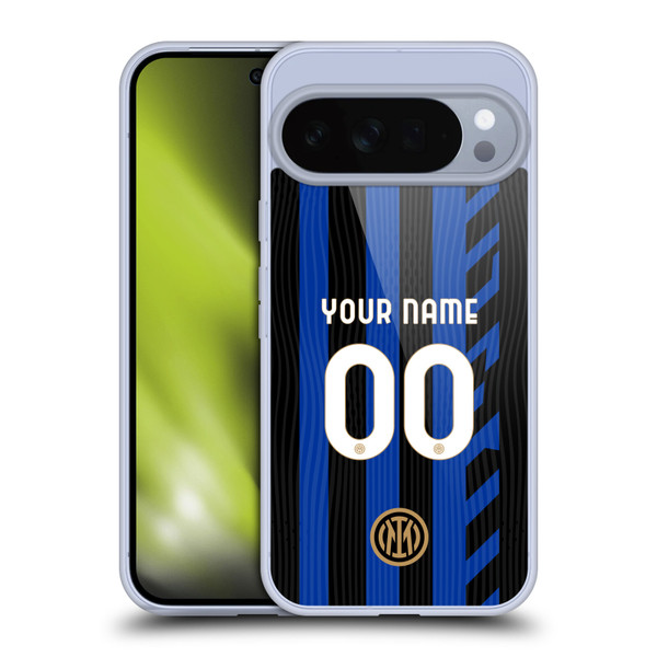 Custom Customised Personalised Inter Milan 2024/25 Kit Home Soft Gel Case for Google Pixel 10 Pro XL