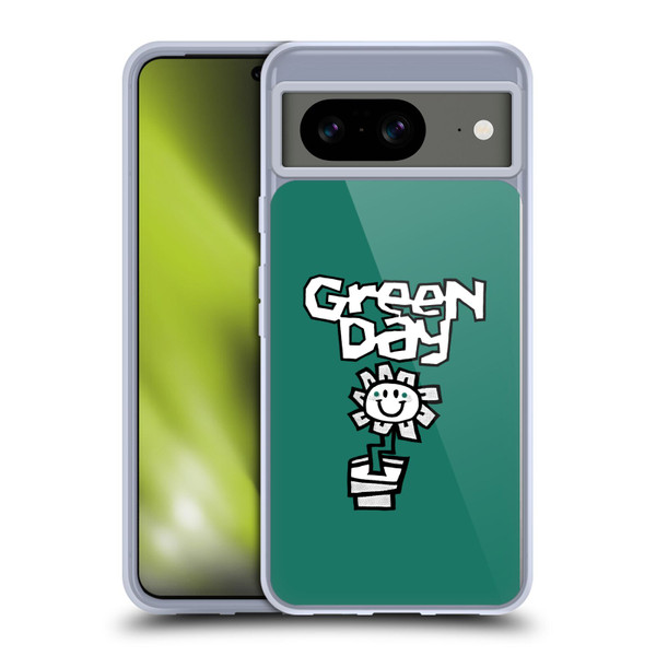 Green Day Graphics Flower Soft Gel Case for Google Pixel 8