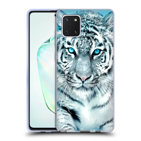 Aimee Stewart Animals White Tiger Soft Gel Case for Samsung Galaxy Note10 Lite