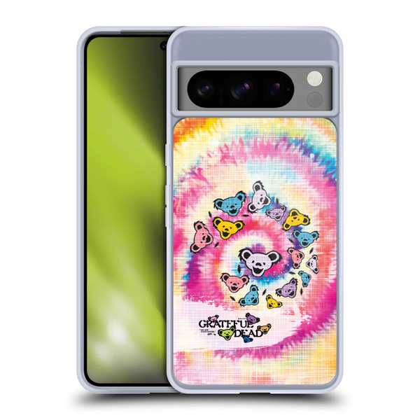 Grateful Dead Graphics Bear Tie Dye Soft Gel Case for Google Pixel 8 Pro