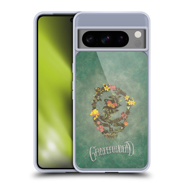 Grateful Dead Graphics Floral Logo Soft Gel Case for Google Pixel 8 Pro