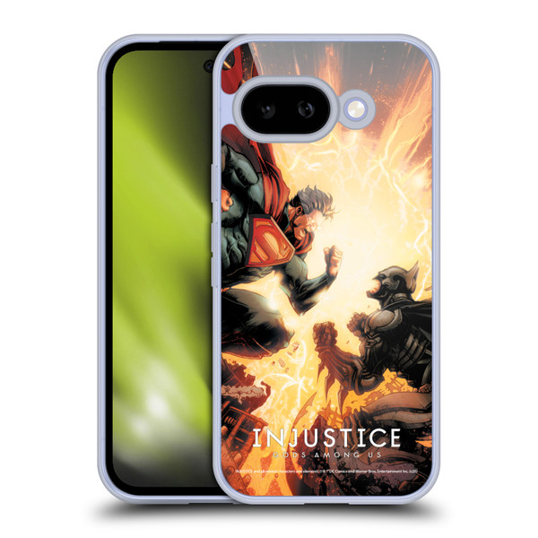 Injustice Gods Among Us Key Art Battle Soft Gel Case for Google Pixel 9A