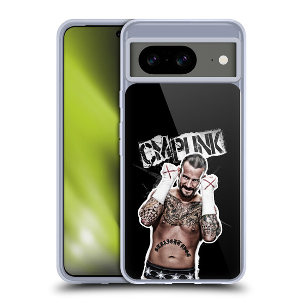 WWE CM Punk Graphics Soft Gel Case for Google Pixel 8
