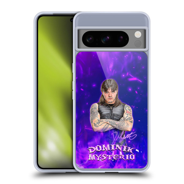 WWE Dominik Mysterio Portrait Soft Gel Case for Google Pixel 8 Pro