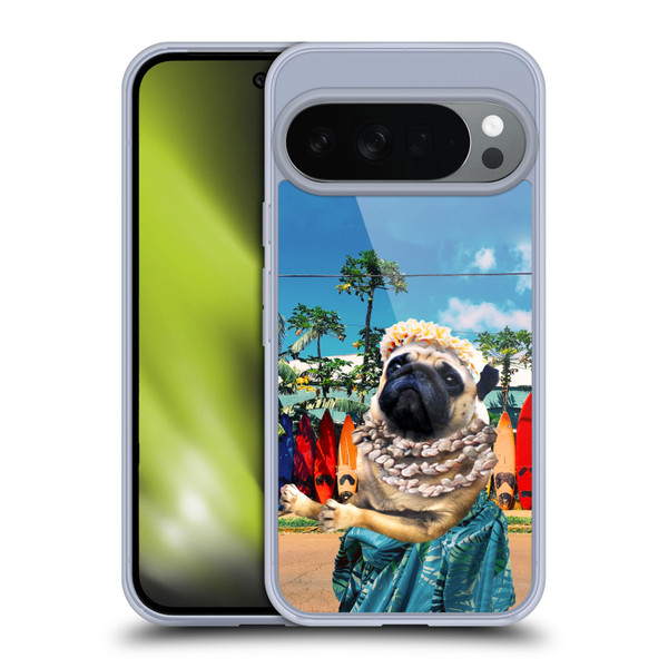 Random Galaxy Animals Aloha Hawaiian Pug Soft Gel Case for Google Pixel 10