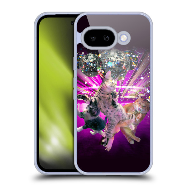 Random Galaxy Animals Disco Dancing Cat Soft Gel Case for Google Pixel 9A