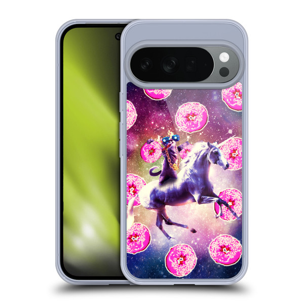 Random Galaxy Mixed Designs Thug Cat Riding Unicorn Soft Gel Case for Google Pixel 10