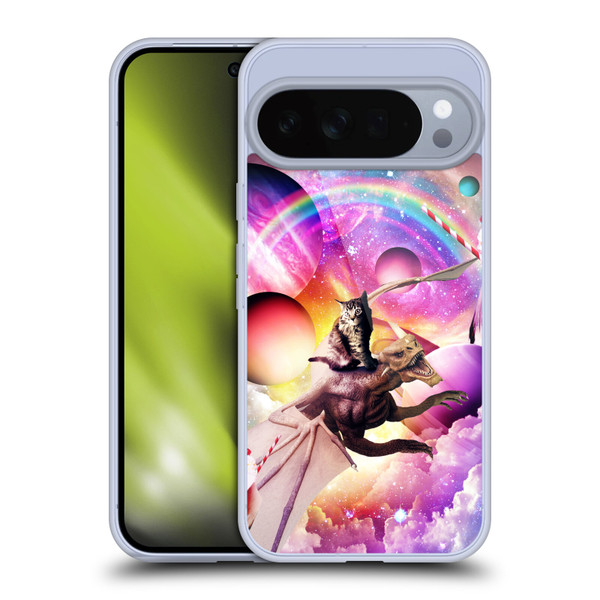 Random Galaxy Mixed Designs Space Dragon & Cat Soft Gel Case for Google Pixel 10 Pro XL