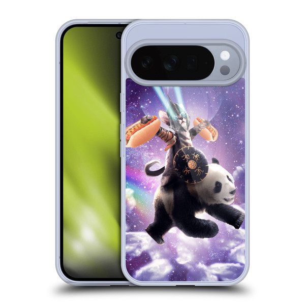 Random Galaxy Mixed Designs Warrior Cat Riding Panda Soft Gel Case for Google Pixel 10 Pro XL