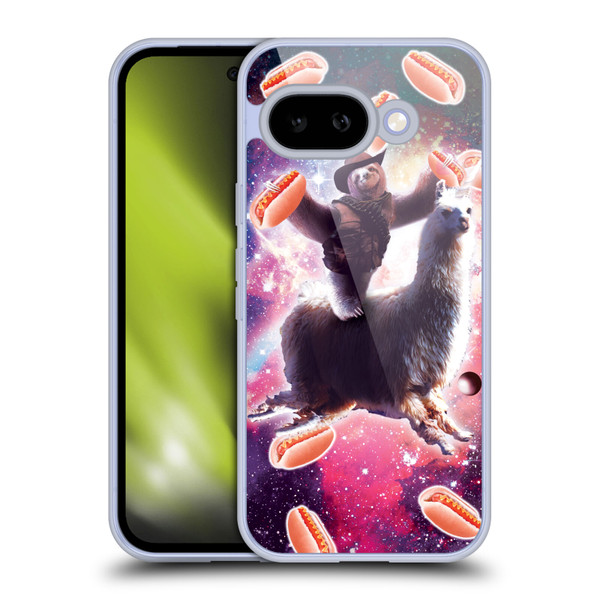 Random Galaxy Mixed Designs Cowboy Sloth Llama & Hotdog Soft Gel Case for Google Pixel 9A