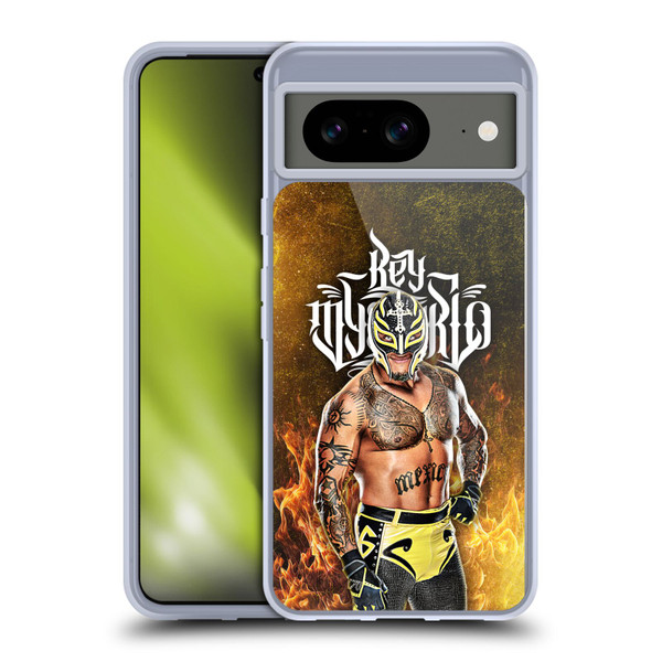 WWE Rey Mysterio Portrait Soft Gel Case for Google Pixel 8