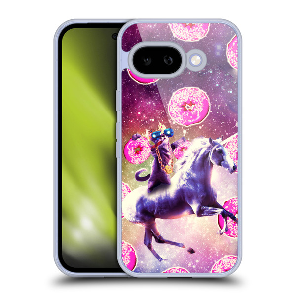 Random Galaxy Mixed Designs Thug Cat Riding Unicorn Soft Gel Case for Google Pixel 9A