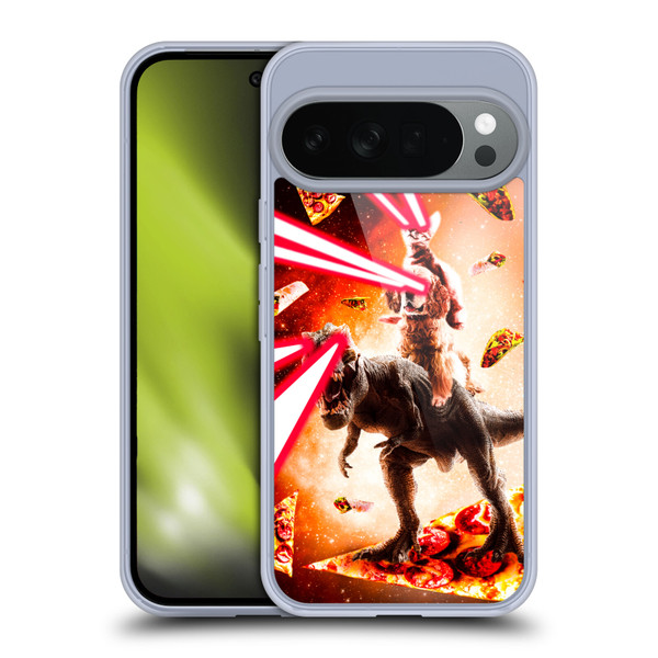 Random Galaxy Space Cat Dinosaur & Dog Lazer Eye Soft Gel Case for Google Pixel 10