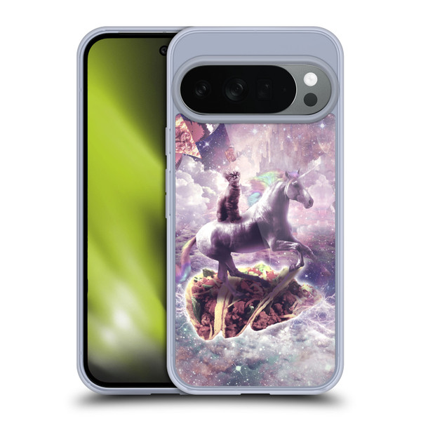 Random Galaxy Space Cat Dreamy Unicorn & Tacos Soft Gel Case for Google Pixel 10