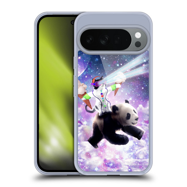 Random Galaxy Space Cat Purple Galaxy Panda Soft Gel Case for Google Pixel 10