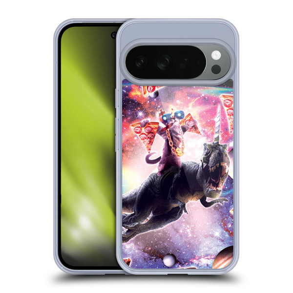 Random Galaxy Space Cat Thug & Dinosaur Unicorn Soft Gel Case for Google Pixel 10