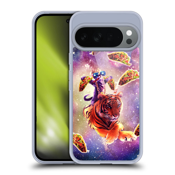 Random Galaxy Space Cat Tiger Unicorn & Tacos Soft Gel Case for Google Pixel 10