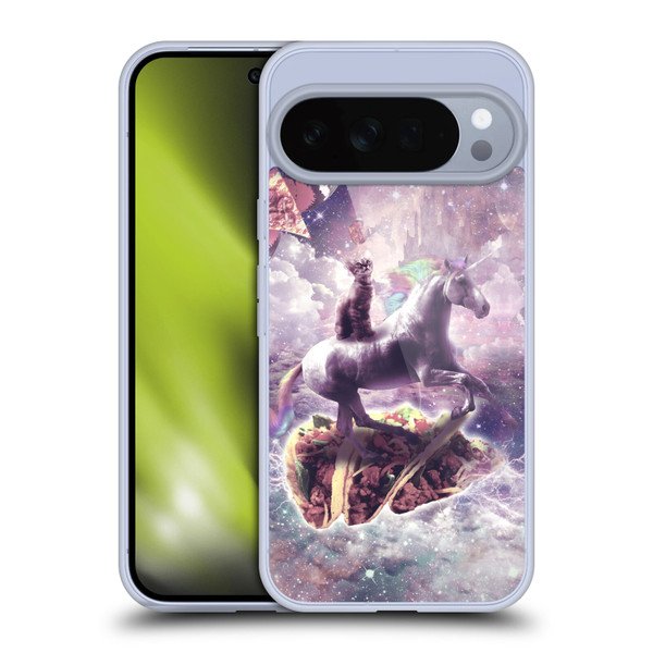 Random Galaxy Space Cat Dreamy Unicorn & Tacos Soft Gel Case for Google Pixel 10 Pro XL