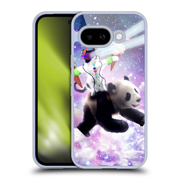 Random Galaxy Space Cat Purple Galaxy Panda Soft Gel Case for Google Pixel 9A