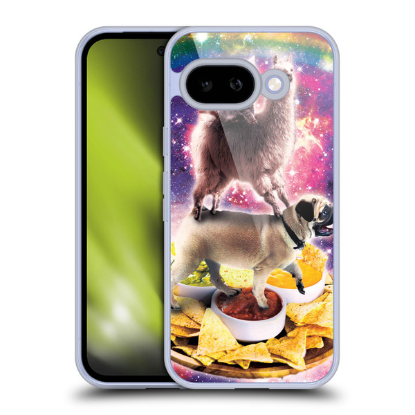 Random Galaxy Space Cat Rainbow Llama Pug & Nachos Soft Gel Case for Google Pixel 9A
