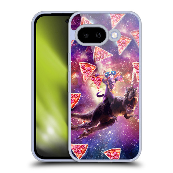 Random Galaxy Space Pizza Ride Thug Cat & Dinosaur Unicorn Soft Gel Case for Google Pixel 9A