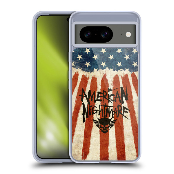 WWE Cody Rhodes Graphics American Nightmare Flag Soft Gel Case for Google Pixel 8