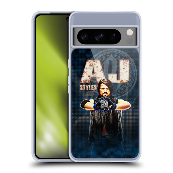 WWE Superstars AJ Styles Soft Gel Case for Google Pixel 8 Pro