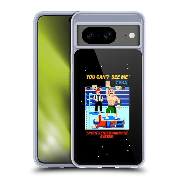 WWE 2017/18 Superstars John Cena 8-Bit Retro Soft Gel Case for Google Pixel 8