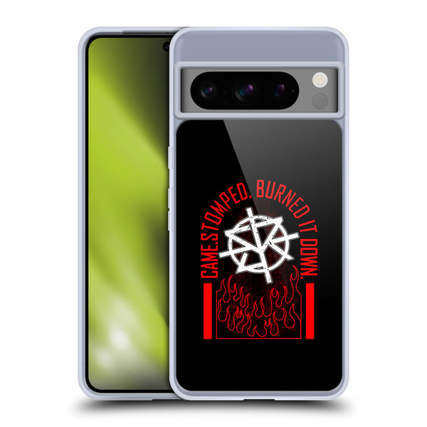 WWE Superstars 8 Seth Rollins Burned It Down Soft Gel Case for Google Pixel 8 Pro
